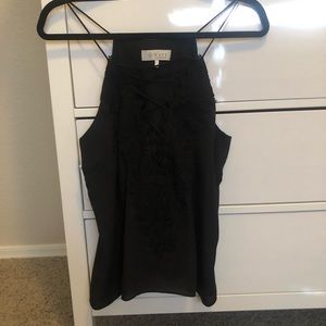Black lace tank top